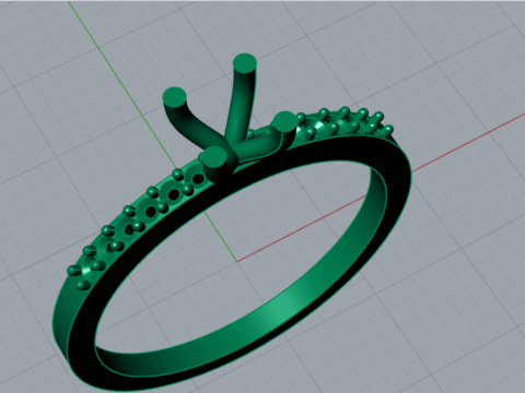 Wedding solitaire stl 3d printable ring model sr0121 3D print model 3D Print Model