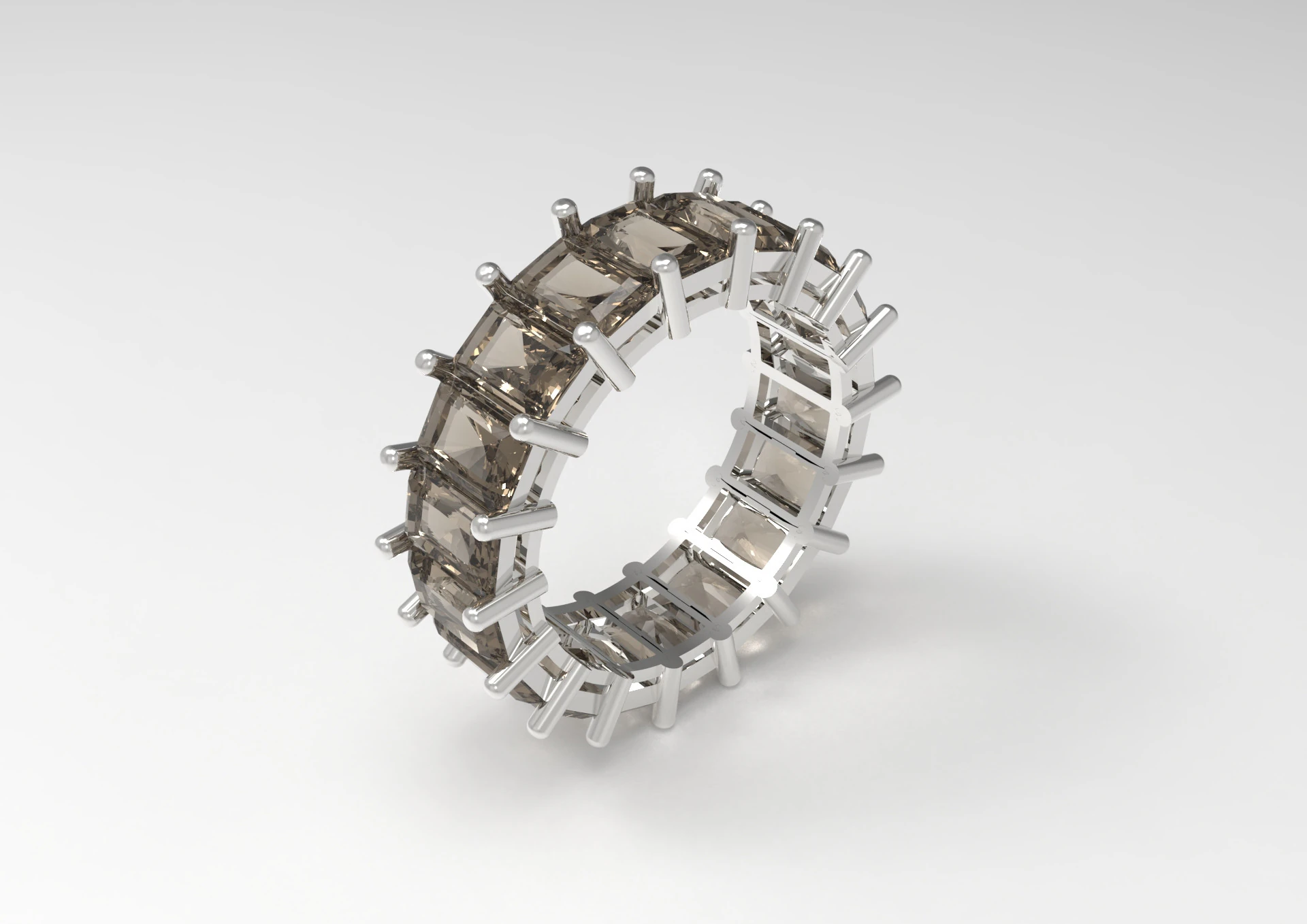 Eternity radiant stl 3d jewelry ring model rr0018 3D Print Model .c4d .max .obj .3ds .fbx .stl .blend 