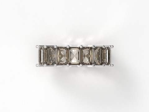 Eternidade radiante stl anel de joias 3d modelo rr0018 Modelo de Impressão 3D