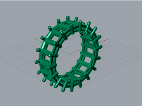 Eternidade radiante stl anel de joias 3d modelo rr0018 Modelo de Impressão 3D
