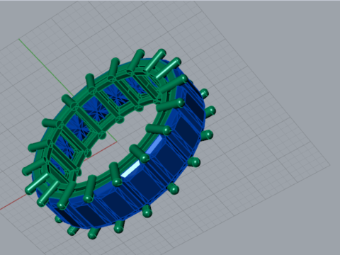 Eternidade radiante stl anel de joias 3d modelo rr0018 Modelo de Impressão 3D