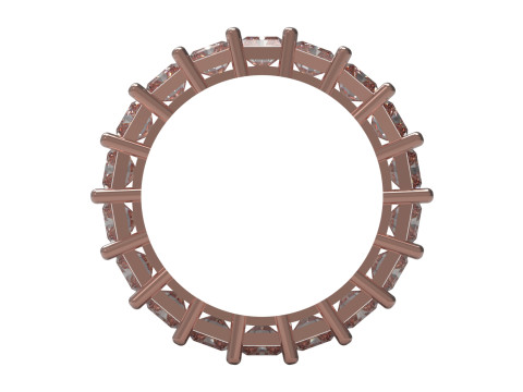 Eternidade radiante stl anel de joias 3d modelo rr0018 Modelo de Impressão 3D