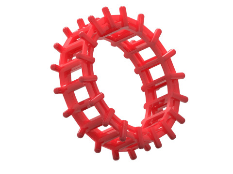 Eternidade radiante stl anel de joias 3d modelo rr0018 Modelo de Impressão 3D