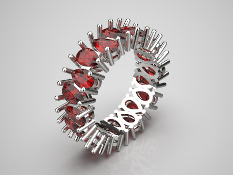 Bague à bijoux en forme de larme éternelle éternité stl 3d modèle rr0031 Modèles 3D en vedette