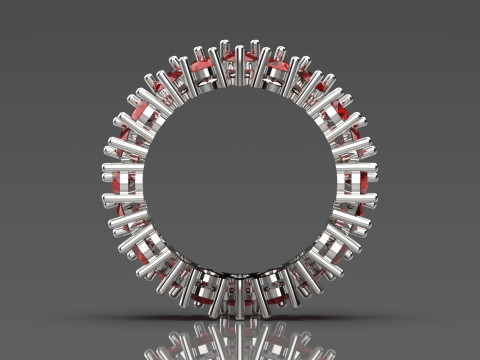 Eternal Teardrop eternity stl 3d jewelry ring model rr0031 3D Print Model