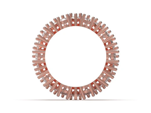 3D модель ювелирного кольца Eternal Teardrop eternity stl rr0031 3D Принт Модель