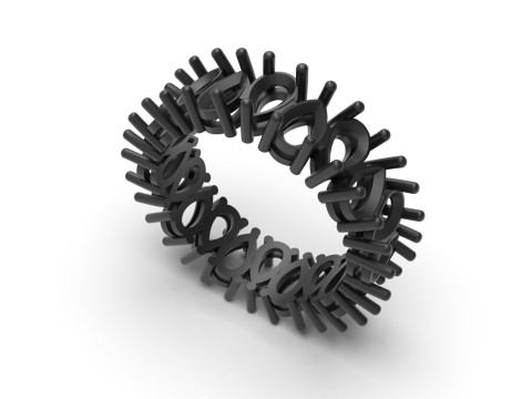 Eternal Teardrop eternity stl 3d jewelry ring model rr0031 3D Print Model