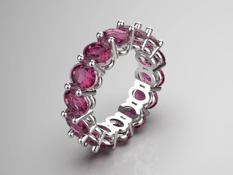 영원한 타원형 STL 3D 영원 반지 모델 rr0035 3D 프린트 모델