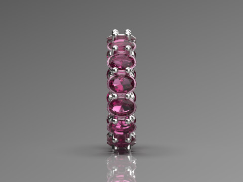 Eternal Oval STL 3D eternity Ring model rr0035 3D Print Model