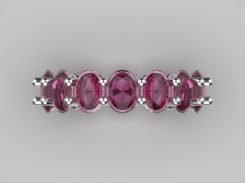 Eternal Oval STL 3D eternity Ring model rr0035 3D Print Model