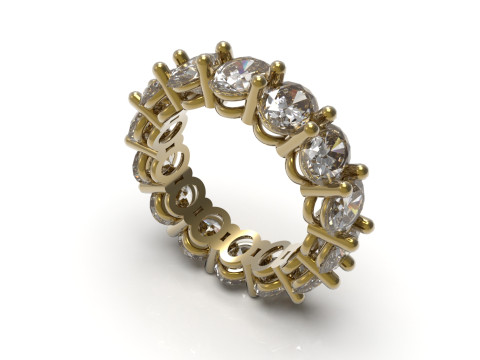 Eternal Oval STL 3D eternity Ring model rr0035 3D Print Model