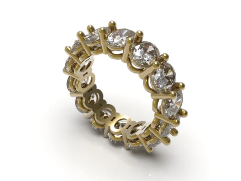 Eternal Oval STL 3D eternity Ring model rr0035 3D Print Model