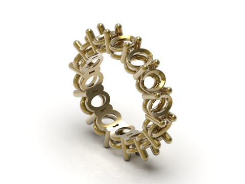 Eternal Oval STL 3D eternity Ring model rr0035 3D Print Model