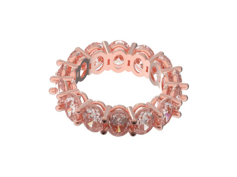 Eternal Oval STL 3D eternity Ring model rr0035 3D Print Model