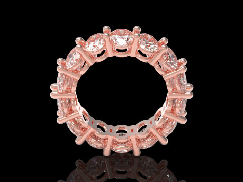 Eternal Oval STL 3D eternity Ring model rr0035 3D Print Model