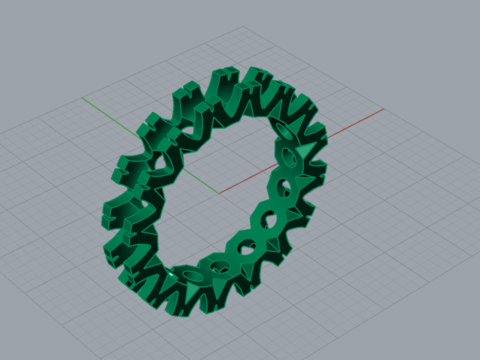 라운드 영원 stl 3d 쥬얼리 반지 모델 rr0042 3D 프린트 모델