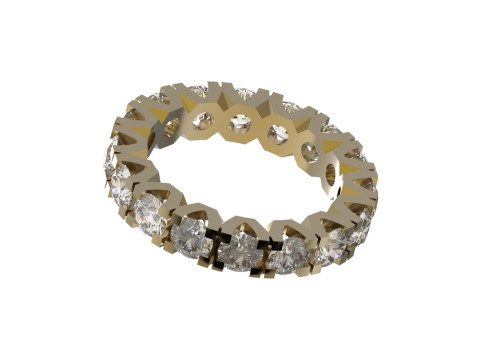 라운드 영원 stl 3d 쥬얼리 반지 모델 rr0042 3D 프린트 모델