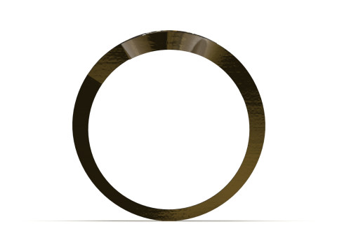 Ready to make gold ring file Sculptural Free Flow Ring gr0178 3D Print Model