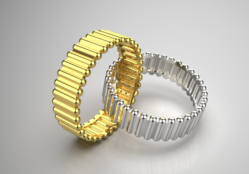 Pierścionek dla pary gr0016 Model do druku 3D Model do druku 3D .c4d .max .obj .3ds .fbx .stl .blend 