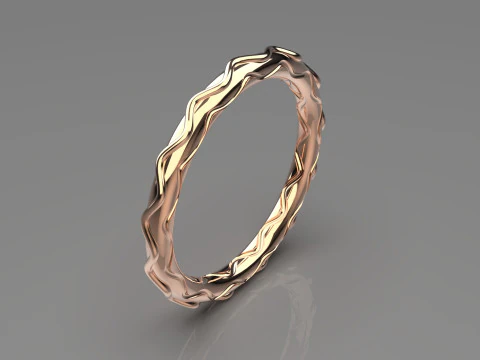 Cincin emas minimal gr0051 Model Cetak 3D