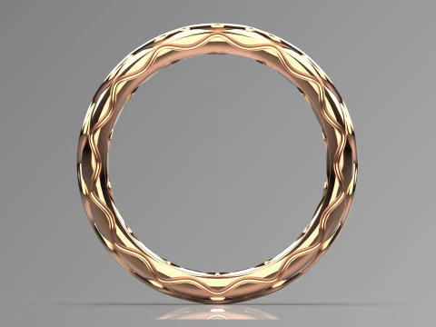 Минимальное золотое кольцо гр0051 3D Принт Модель