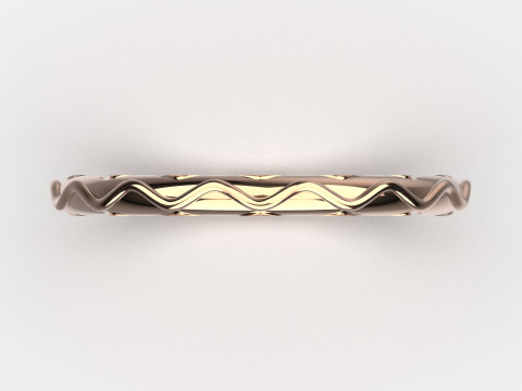 Minimalistyczny złoty pierścionek gr0051 Model do druku 3D