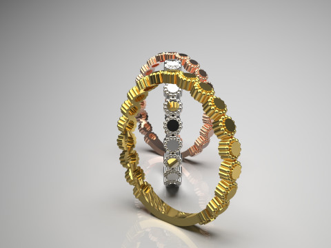 3D ファイル ゴールド リング コード gr0072 3Dプリントモデル