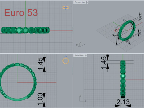 3D-файл золотое кольцо код gr0072 3D Принт Модель