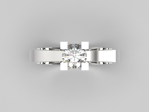 Fichier 3D de la bague solitaire code sr0046 Modèles 3D en vedette