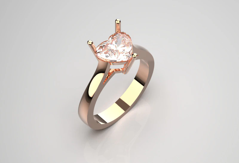 Кольцо-пасьянс «Сердце» sr0033 3D модель для печати 3D Принт Модель .c4d .max .obj .3ds .fbx .stl .blend