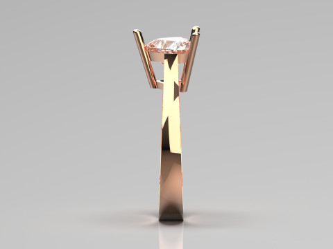 Pierścionek z motywem serca sr0033 Model do druku 3D Model do druku 3D