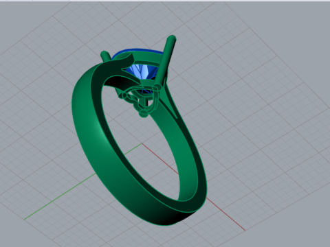 Pierścionek z motywem serca sr0033 Model do druku 3D Model do druku 3D