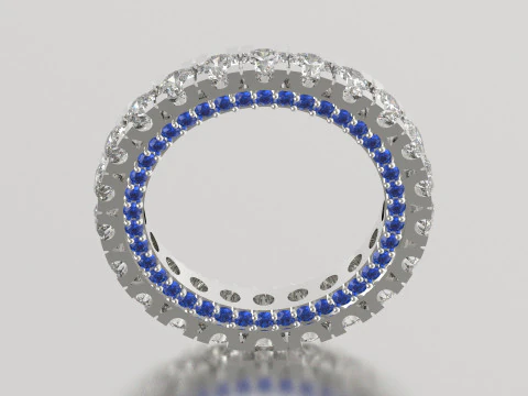 The Eternity stl 3d printable jewelry Ring model rr0005 3D Print Model