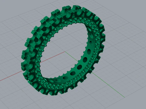 The Eternity stl 3d printable jewelry Ring model rr0005 3D Print Model
