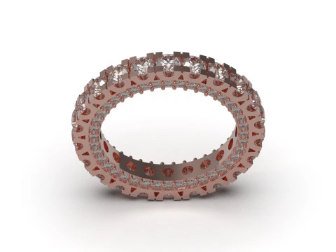 The Eternity stl 3d printable jewelry Ring model rr0005 3D Print Model