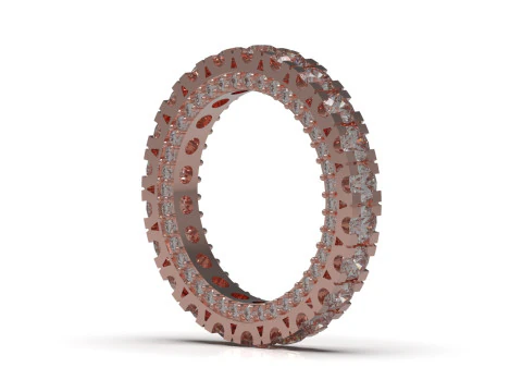 The Eternity stl 3d printable jewelry Ring model rr0005 3D Print Model