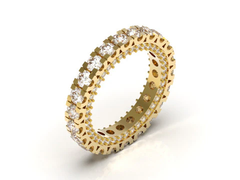 The Eternity stl 3d printable jewelry Ring model rr0005 3D Print Model
