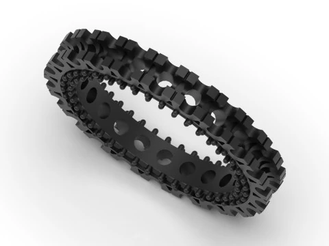 The Eternity stl 3d printable jewelry Ring model rr0005 3D Print Model