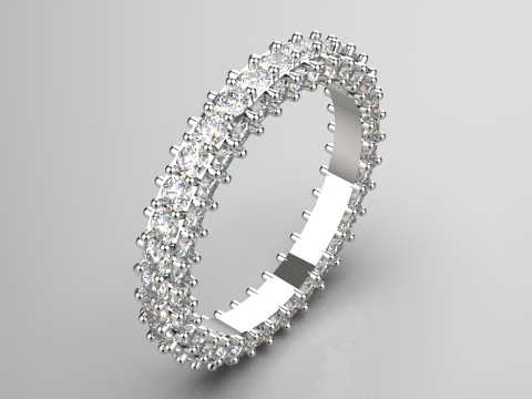 The Eternity stl 3d jewelry Ring model rr0030 3D Print Model