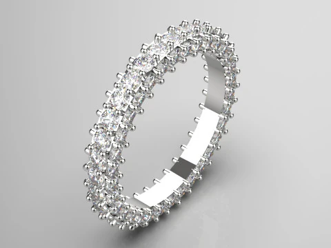 Biżuteria Eternity stl 3D Model pierścionka rr0030 Model do druku 3D