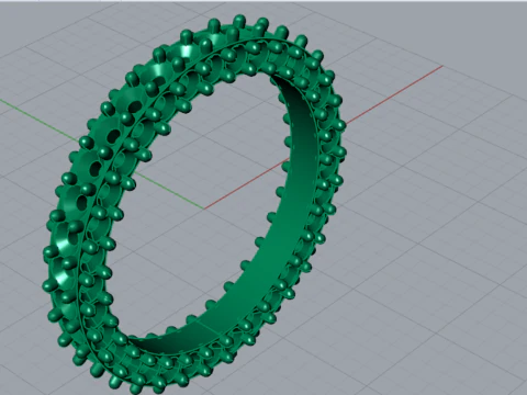 The Eternity stl 3d jewelry Ring model rr0030 3D Print Model