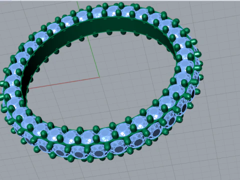 The Eternity stl 3d jewelry Ring model rr0030 3D Print Model