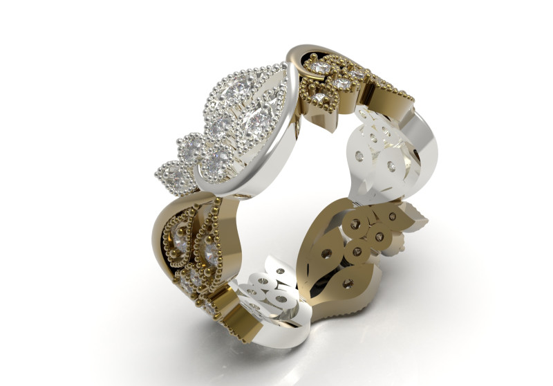 Gioielli All Round Ring Design stl 3d cad modello rr0063 Modello di stampa 3D .c4d .max .obj .3ds .fbx .stl .blend