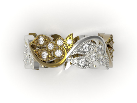 Gioielli All Round Ring Design stl 3d cad modello rr0063 Modello di stampa 3D