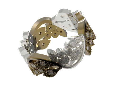 Gioielli All Round Ring Design stl 3d cad modello rr0063 Modello di stampa 3D