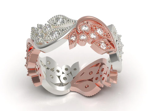All Round Ring Design stl 3d модель ювелирных украшений rr0063 3D Принт Модель