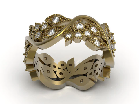 All Round Ring Design stl 3d модель ювелирных украшений rr0063 3D Принт Модель