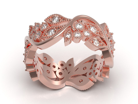 Gioielli All Round Ring Design stl 3d cad modello rr0063 Modello di stampa 3D