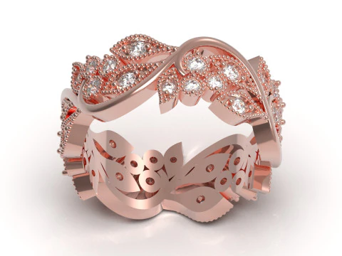 All Round Ring Design stl 3d модель ювелирных украшений rr0063 3D Принт Модель