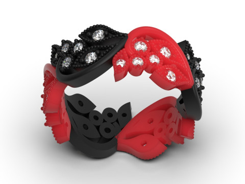 Gioielli All Round Ring Design stl 3d cad modello rr0063 Modello di stampa 3D